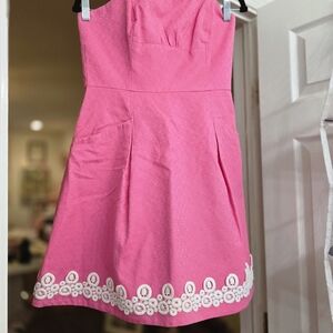 Lilly Pulitzer Pink Blossom Jacquard Dress
